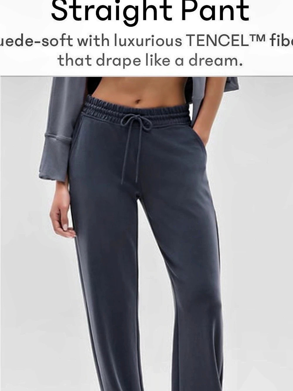 Athleta Seasoft Midrise Straight Pant Straight-Leg Pants in Blue Small